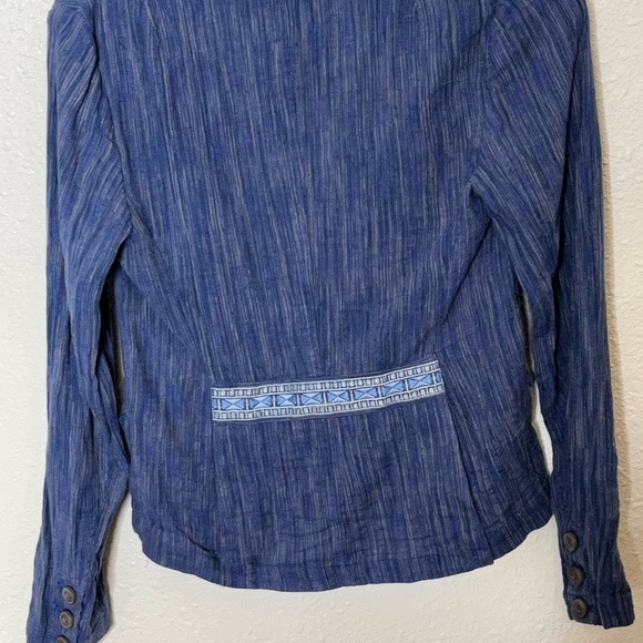 Anthropologie Cartonnier Linen Blend Jacket Sz 2 - Picture 5 of 6